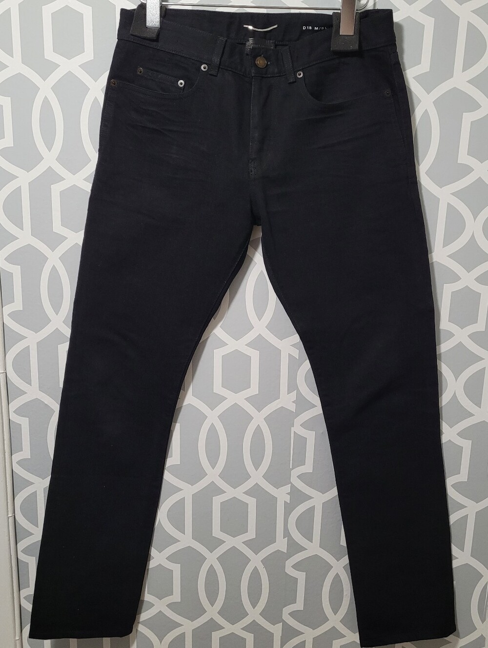 Saint laurent black denim jeans Size 31 D18 M/SL-LW